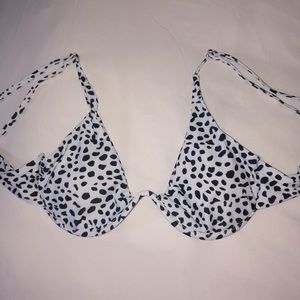 Dalmatian bikini top. wire
